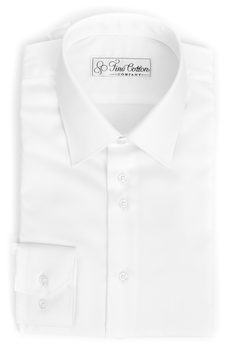 Klassisches Bovelino weißes Businesshemd von Fine Cotton Company