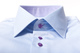 Bovelino Tailored Shirt, Dark Blue Contrast - Lancaster Lilac