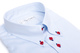 Maßhemd Callenberg blau mit Button Down Kragen
