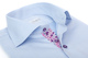 Bovelino Tailored shirt, Light Blue, - Contrast Phoebe, Violet