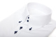 Weißes Maßhemd, Meiborn - blaue Knöpfe