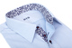 Bovelino Tailored shirt, Light Blue with Dark Blue, Glenjade 